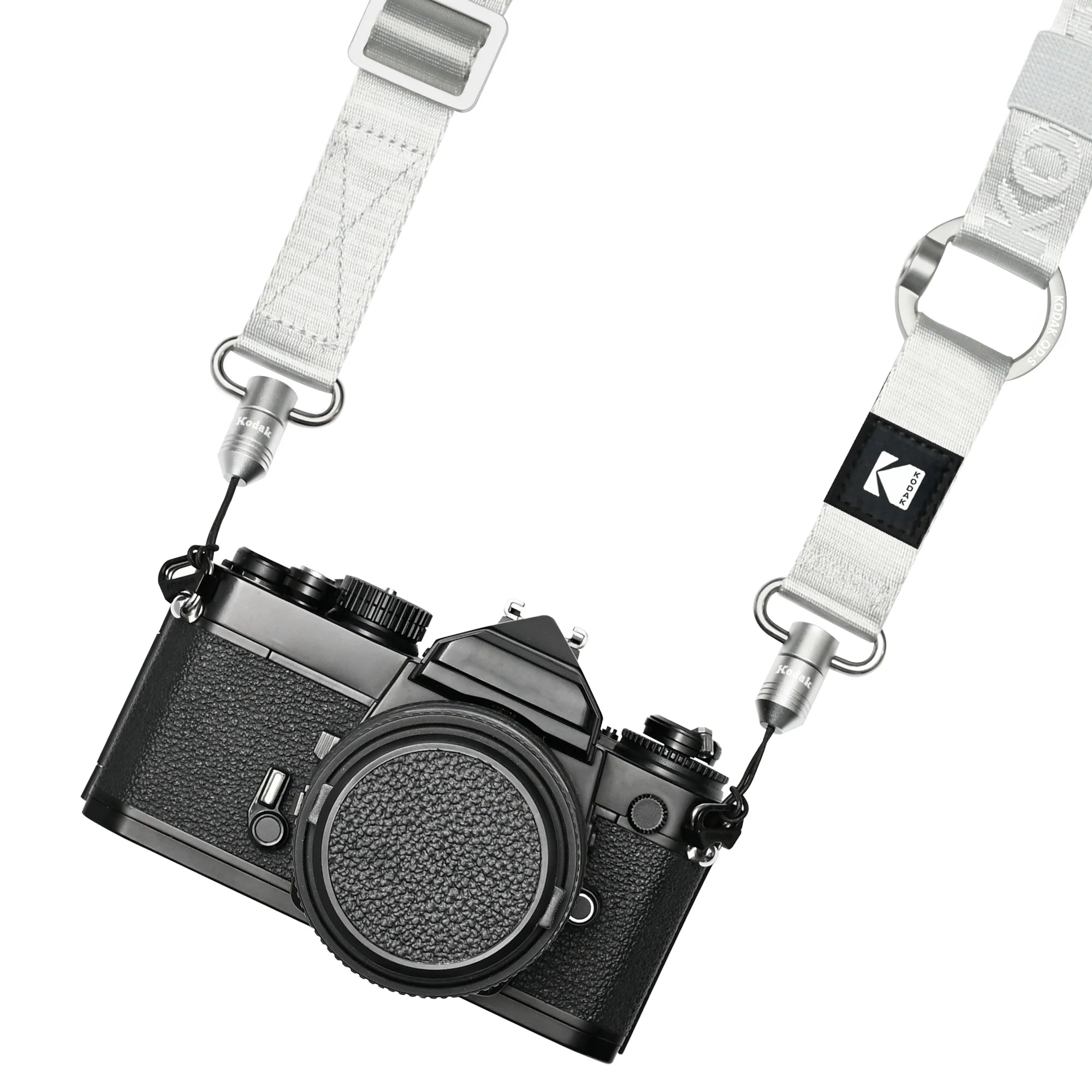 KODAK Multi-Purpose Adjustable Camera Strap (Silver) - Comfortable Neck & Shoulder Support for DSLR, Mirrorless, Binoculars - Perfect for Travel, Hiking, Photography Enthusiasts