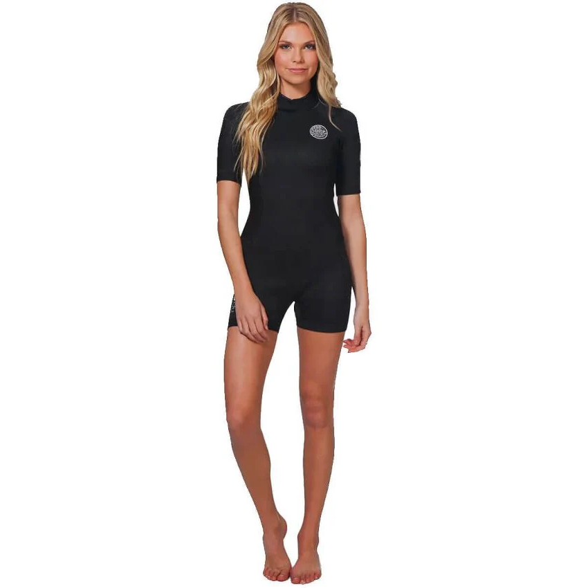 Rip Curl Women's Dawn Patrol 2mm Short Sleeve Springsuit Wetsuit - Perfect for Surfing, Swimming & Water Sports