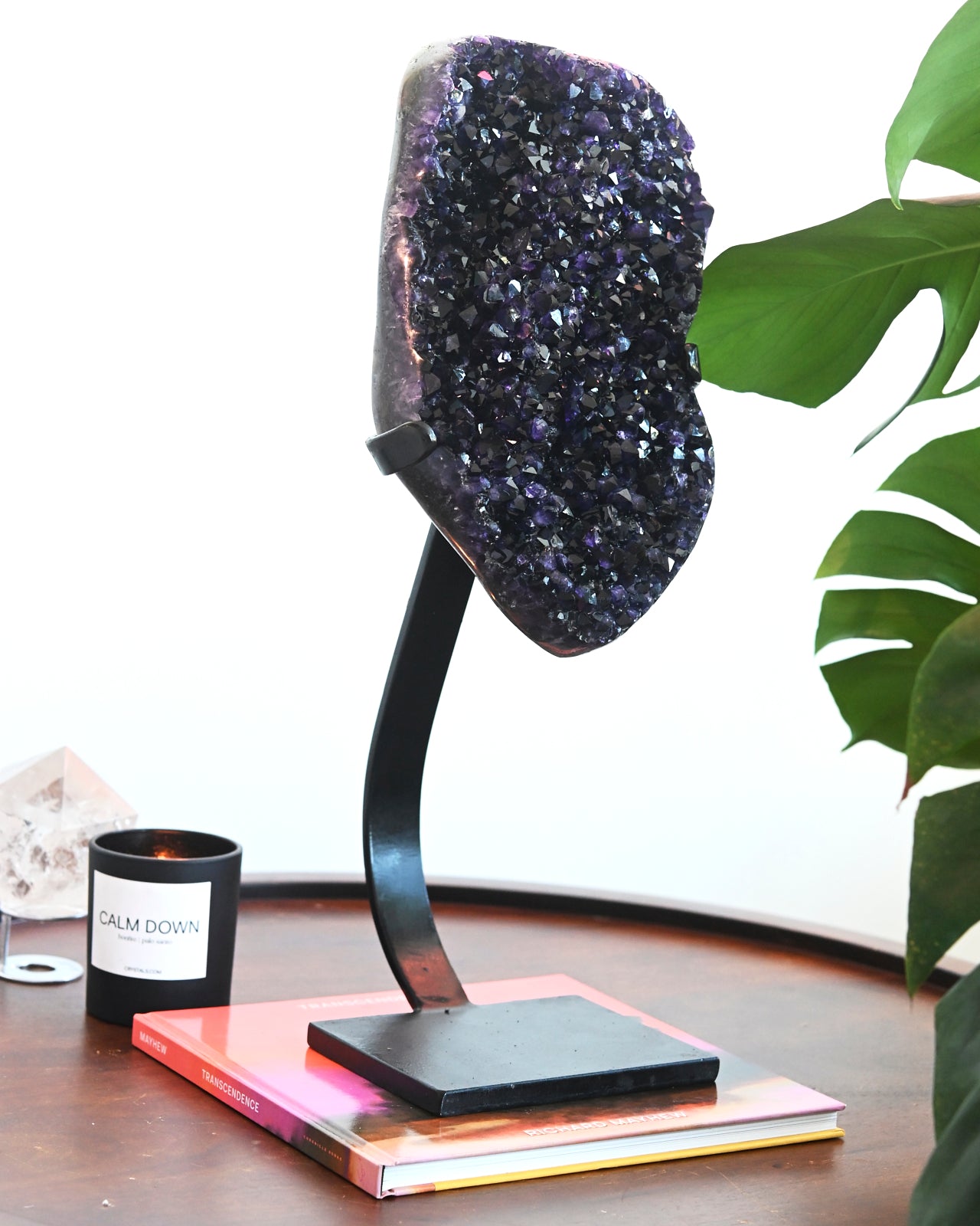 20lb Natural Amethyst Crystal Cluster - Large Uruguay Geode for Home Decor, Meditation & Healing - Perfect for Living Room, Office or Spiritual Space