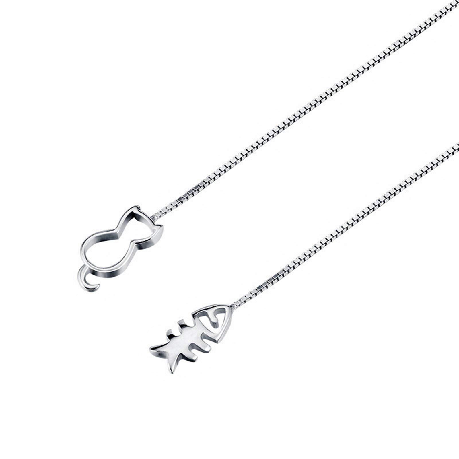 Stylish Cat Fishbone Threader Earrings for Women - Trendy Dangle Drop Jewelry for Parties, Date Nights & Everyday Wear