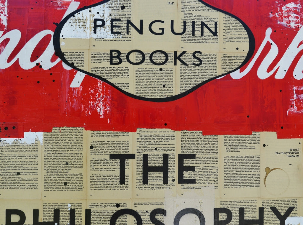 Andy 100cm x 140cm Urban Pop Art Book Club Painting - Perfect for Living Room, Bedroom & Office Wall Decor