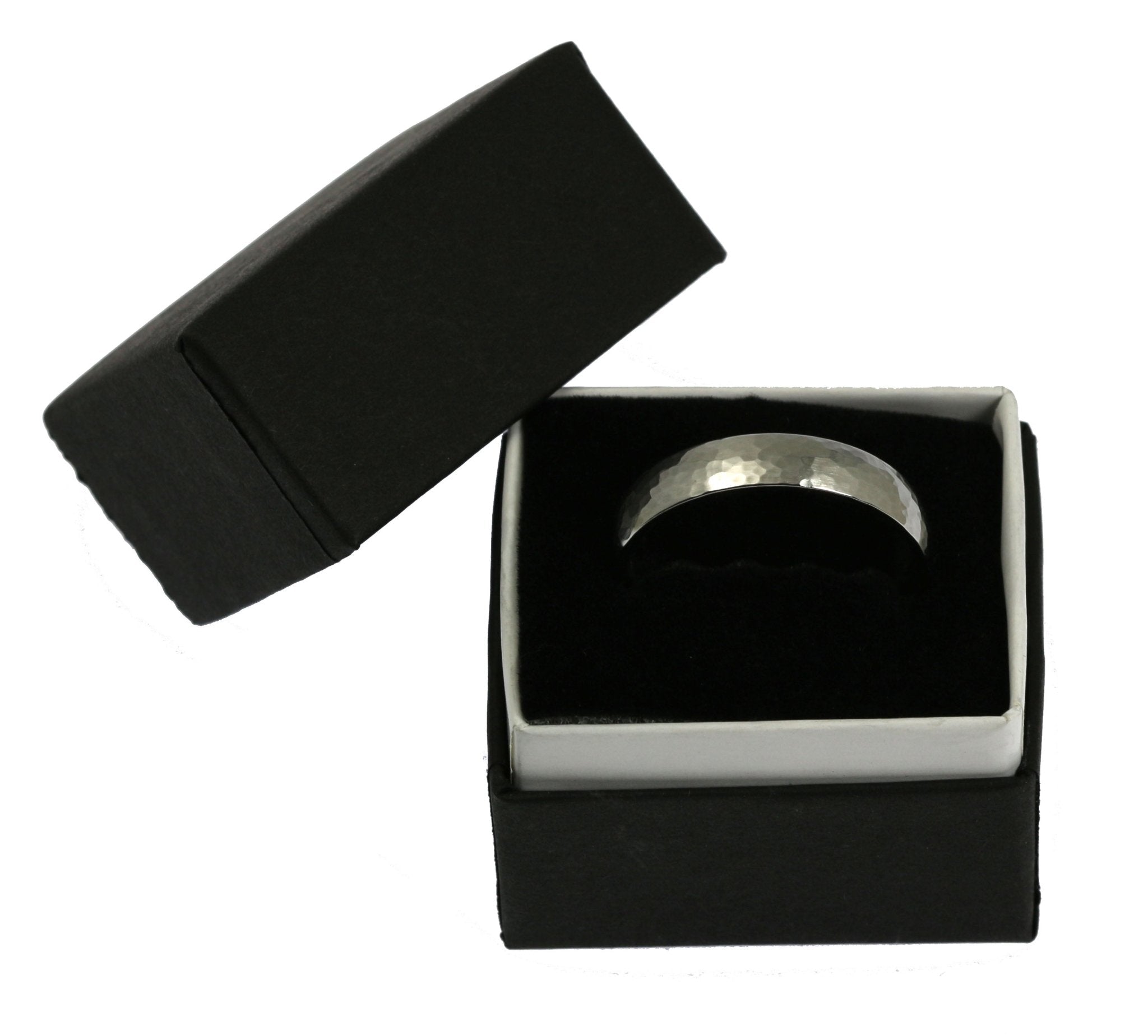 5mm Hammered Comfort Fit Stainless Steel Men's Wedding Band Ring - Durable & Hypoallergenic Jewelry for Grooms, Anniversary Gifts & Everyday Wear