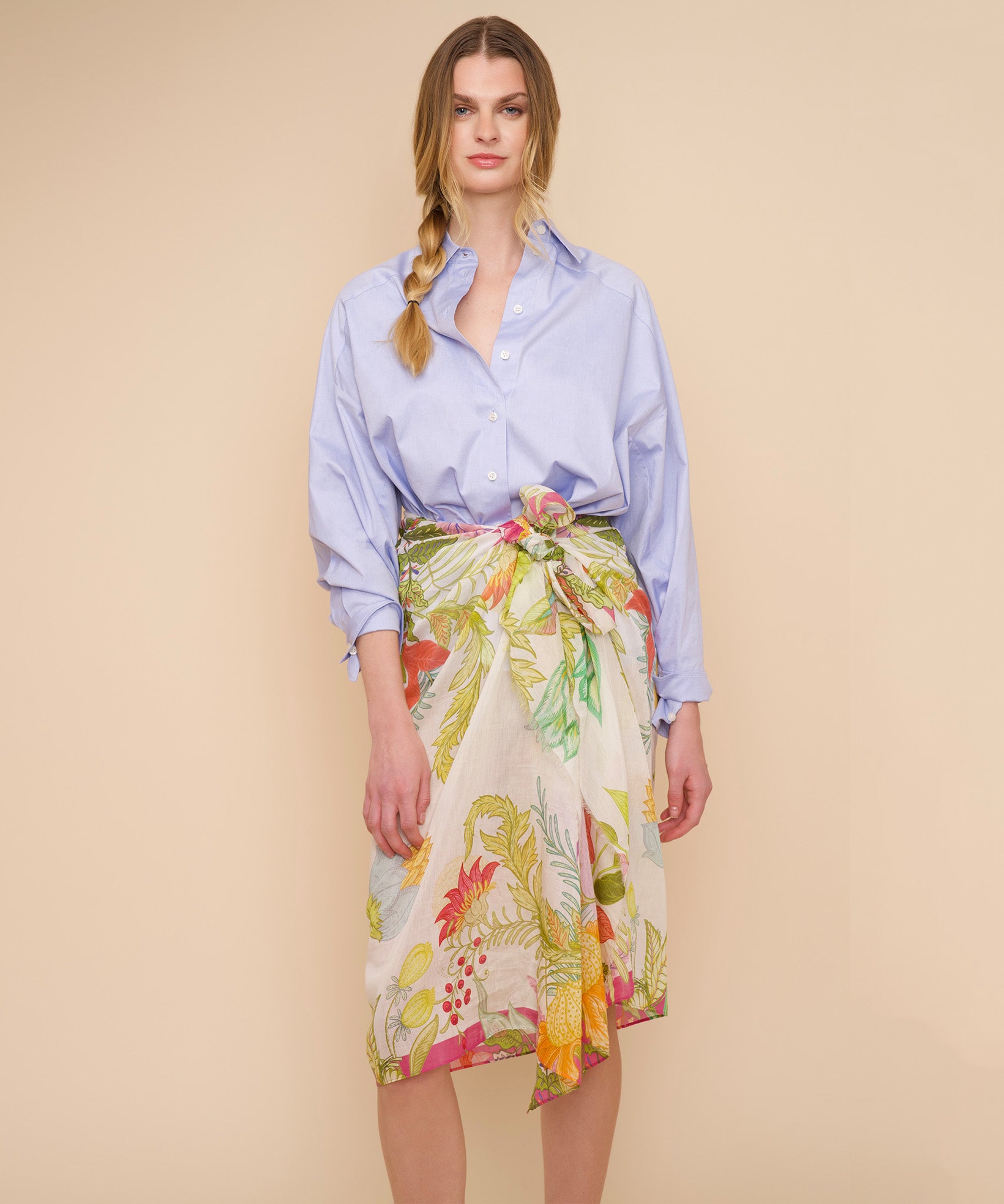 Stylish Oasis Pareo Wrap - Lightweight Beach Cover Up, Swimwear Sarong for Women - Perfect for Poolside, Vacation & Summer Outfits