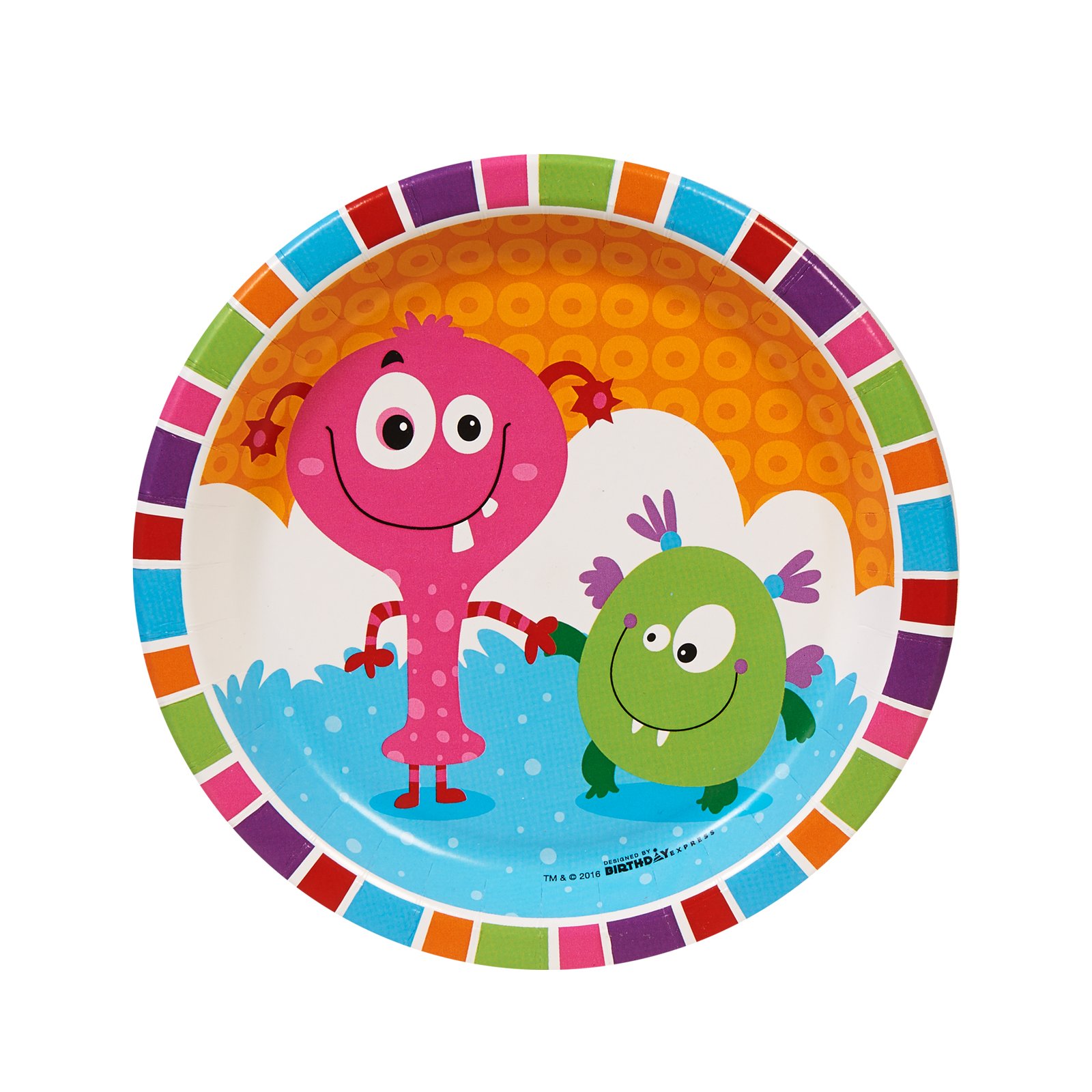 Alien & Monster Themed Dessert Plates (8-Pack) - Fun Party Supplies for Kids Birthday, Halloween & Sci-Fi Events | Durable Paper Plates for Themed Parties