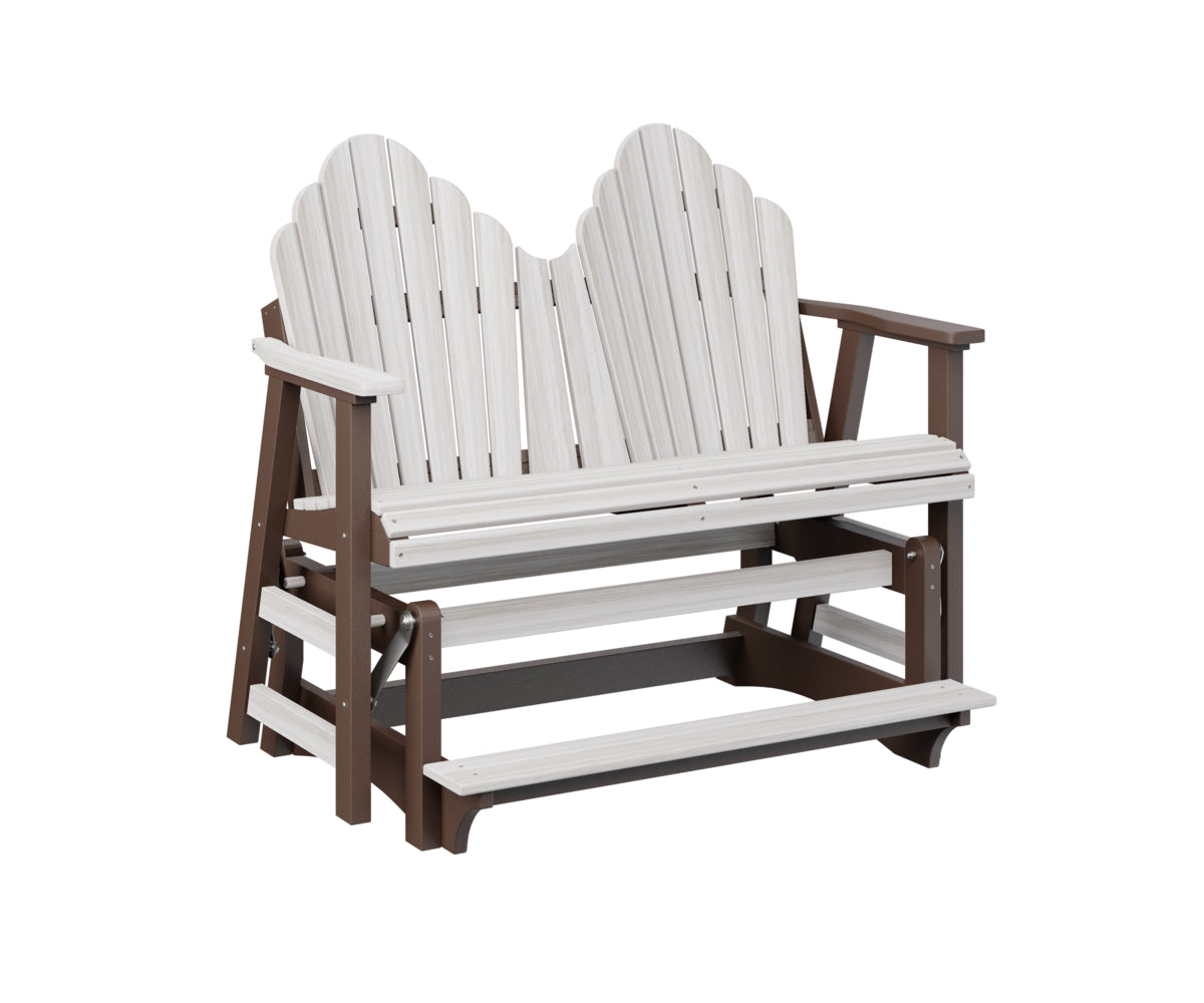 Berlin Gardens Cozi Back Double Counter Glider - Outdoor Patio Swing Bench with Canopy for Porch, Garden, and Backyard Relaxation