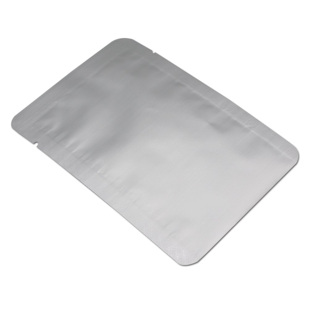 FERENLI 100-Pack Mylar Flat Heat Sealing Bags for Coffee, Tea & Food Storage | 2.76x4.72 Inch Pure Aluminum Foil Vacuum Sealer Pouches with Tear Notch | Long-Term Freshness for Coffee Beans, Herbs, Spices & Dry Goods | Perfect for Home, Kitchen & Pantry Organization