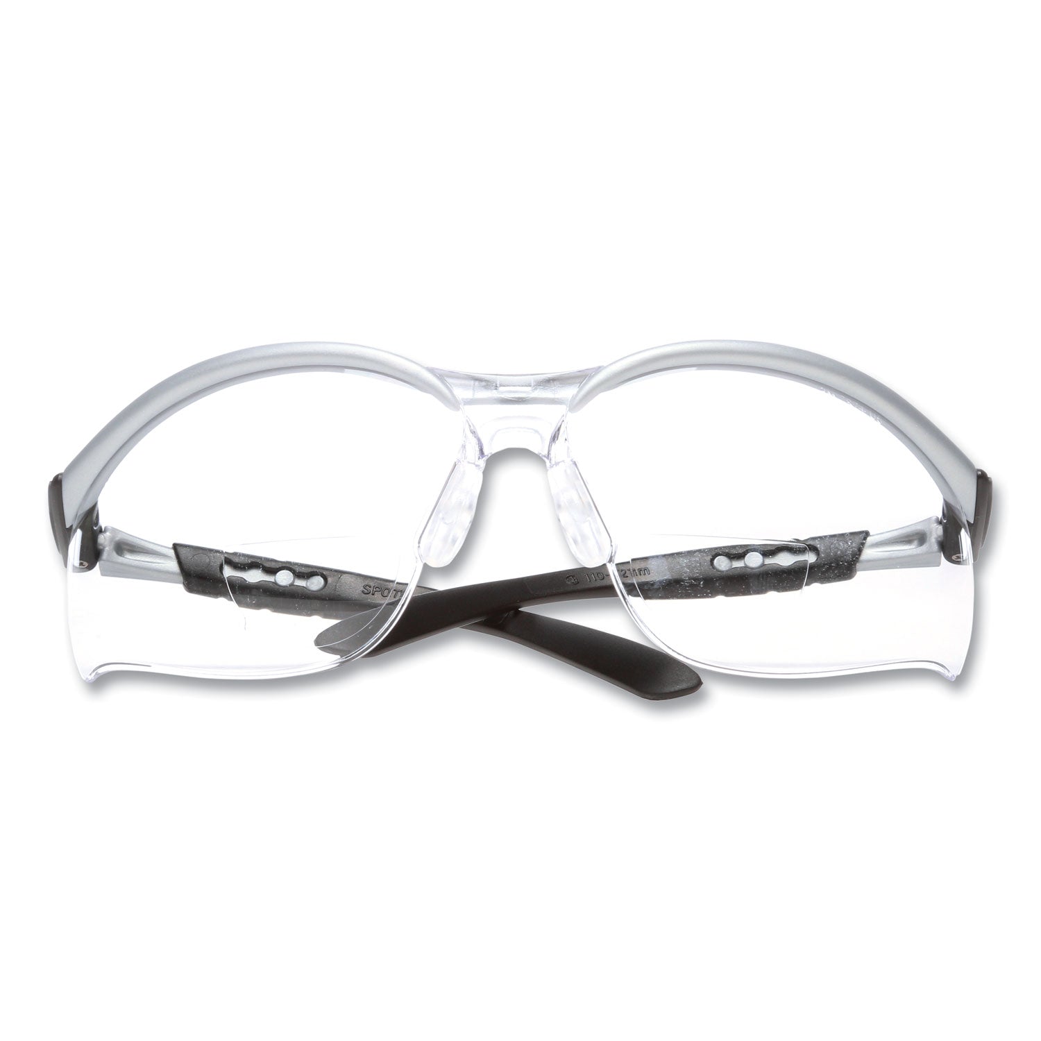 3M™ BX Magnifying Safety Glasses 2.5+ Diopter Strength - Silver/Black Frame with Clear Lens for Reading, Hobbies & Detailed Work - Perfect for Jewelry Making, Electronics Repair & Crafting