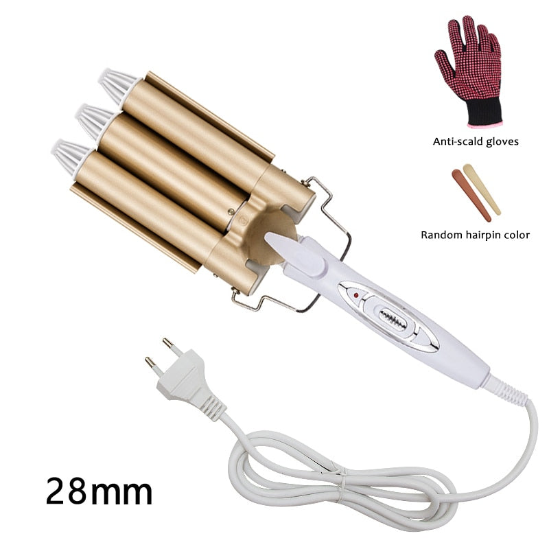 Professional Hair Curling Iron Wand - 1 Inch Ceramic Tourmaline Barrel for Long Lasting Curls & Waves - Perfect for Salon, Home Styling & Special Occasions