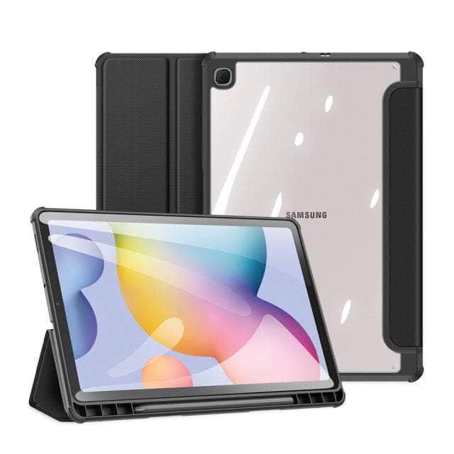 DUX DUCIS Galaxy Tab S8 X700 Leather Case with Smart Sleep/Wake Function & S Pen Holder - Perfect for Work, Study & Travel