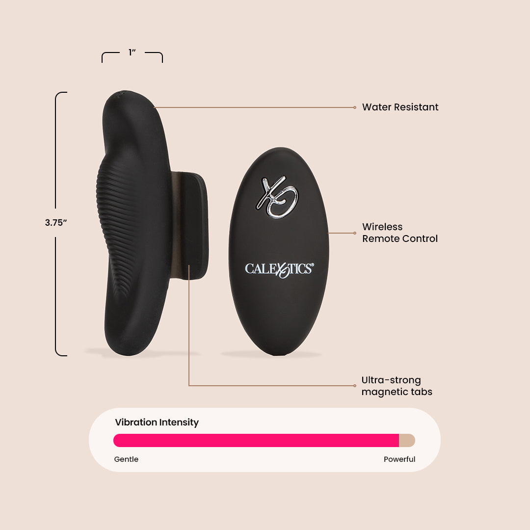 Lock N Play™ Remote Petite Panty Teaser - Silicone Adult Toy for Couples Play | Discreet Wear Under Clothes | Perfect for Date Night & Spicing Up Relationships