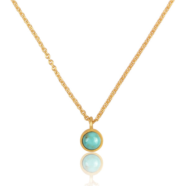 Elegant Turquoise Pendant Necklace for Women - Dainty Bohemian Jewelry Gift for Her - Perfect for Casual Wear, Date Nights & Special Occasions