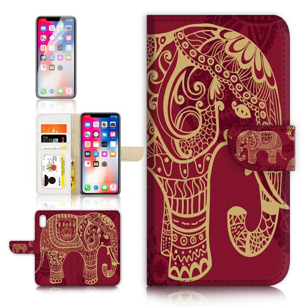 iPhone XR Flip Wallet Case with Screen Protector - A21111 for Daily Protection