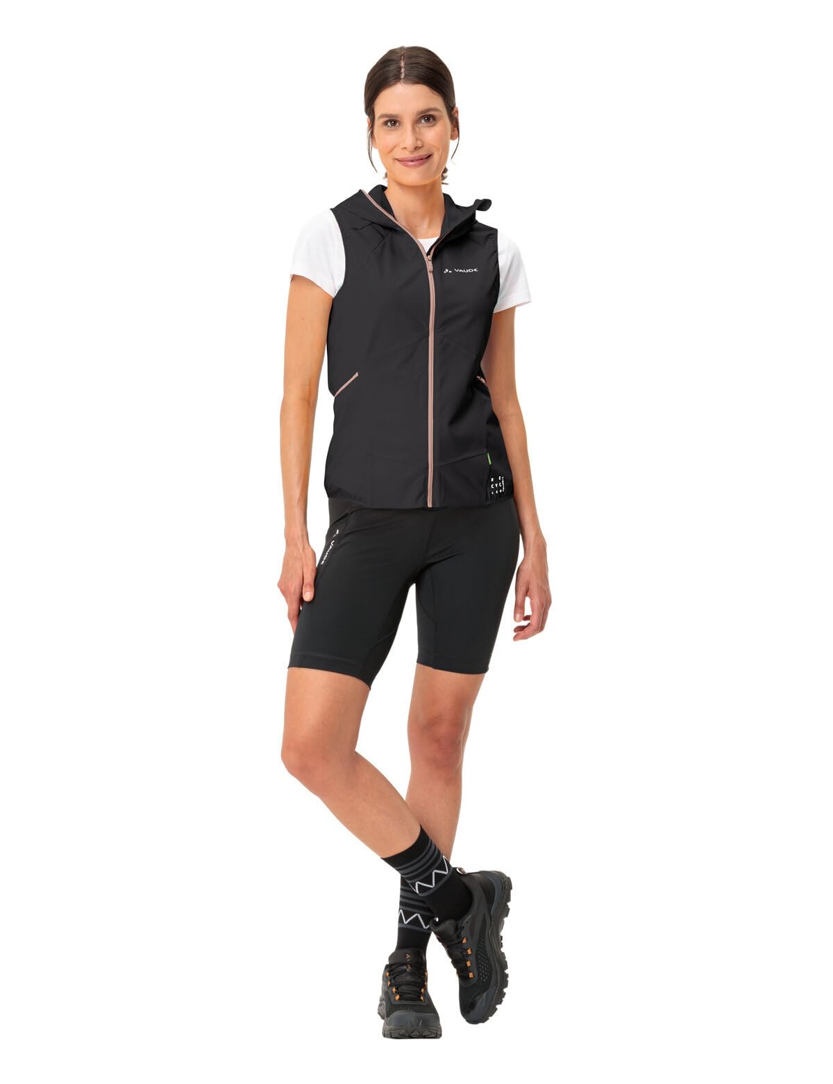 VAUDE Women's Scopi Vest - Lightweight Hiking & Outdoor Jacket for Women, Black/Black Size 44 - Perfect for Camping, Backpacking & Mountain Adventures