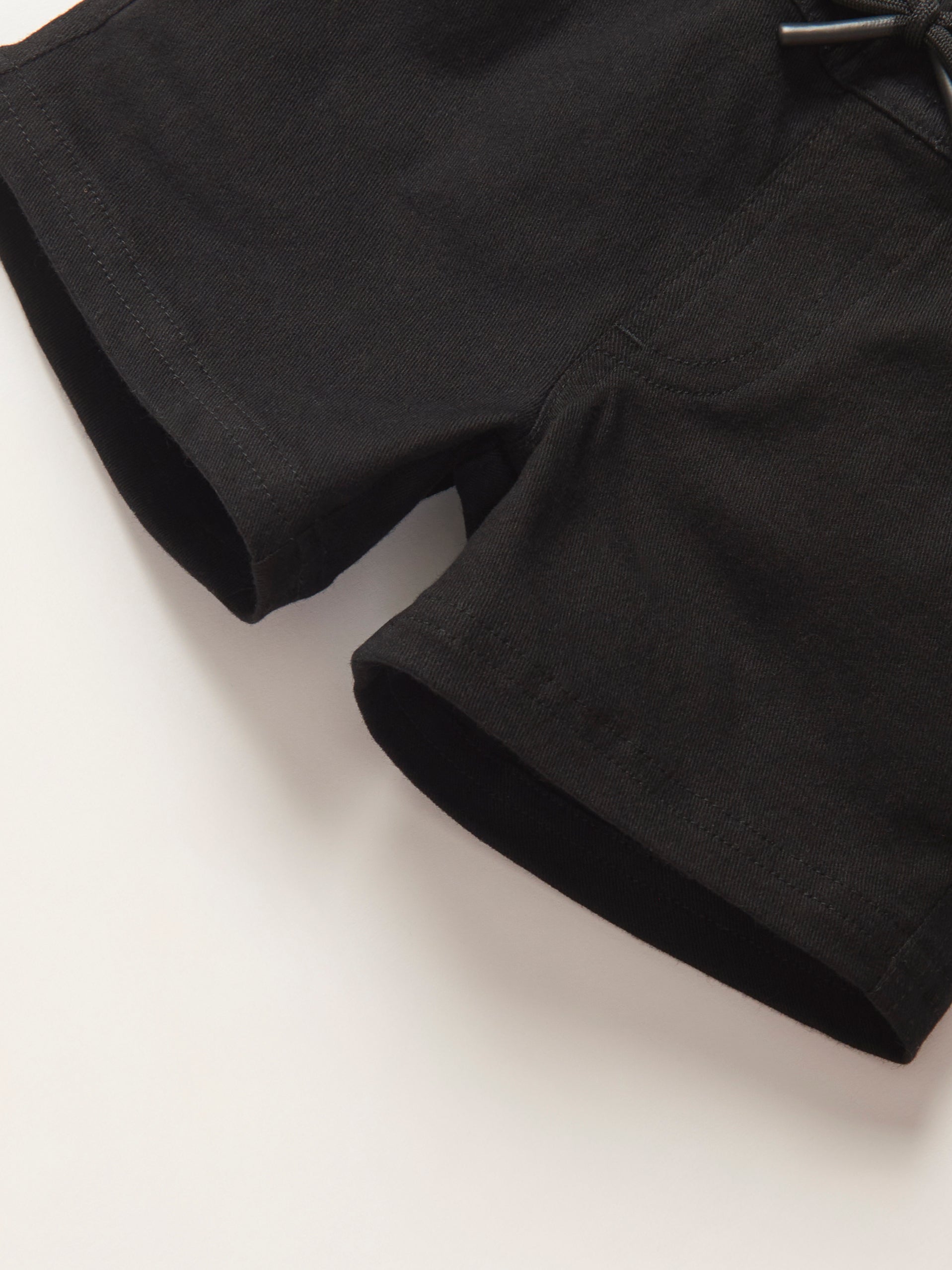 Premium Cotton Twill Shorts for Men - Comfortable Black Casual Shorts | Perfect for Summer, Gym, and Outdoor Activities