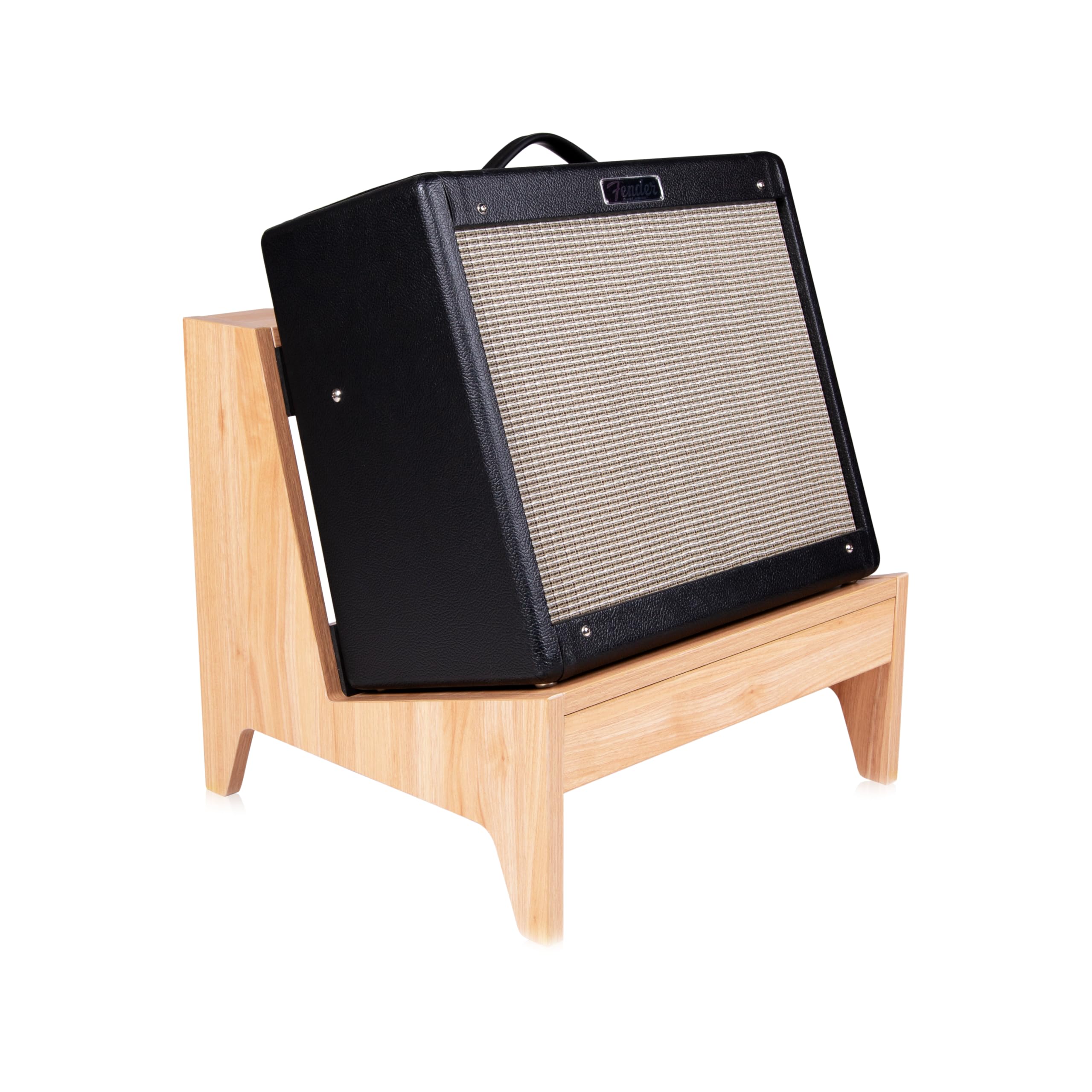 Gator Frameworks GFW-ELITEGTRAMPSM-MPL Small Guitar Amp Stand - Natural Maple Matte Finish | Portable & Adjustable for Electric Guitar Amplifiers | Perfect for Home Studios, Live Gigs & Practice Sessions