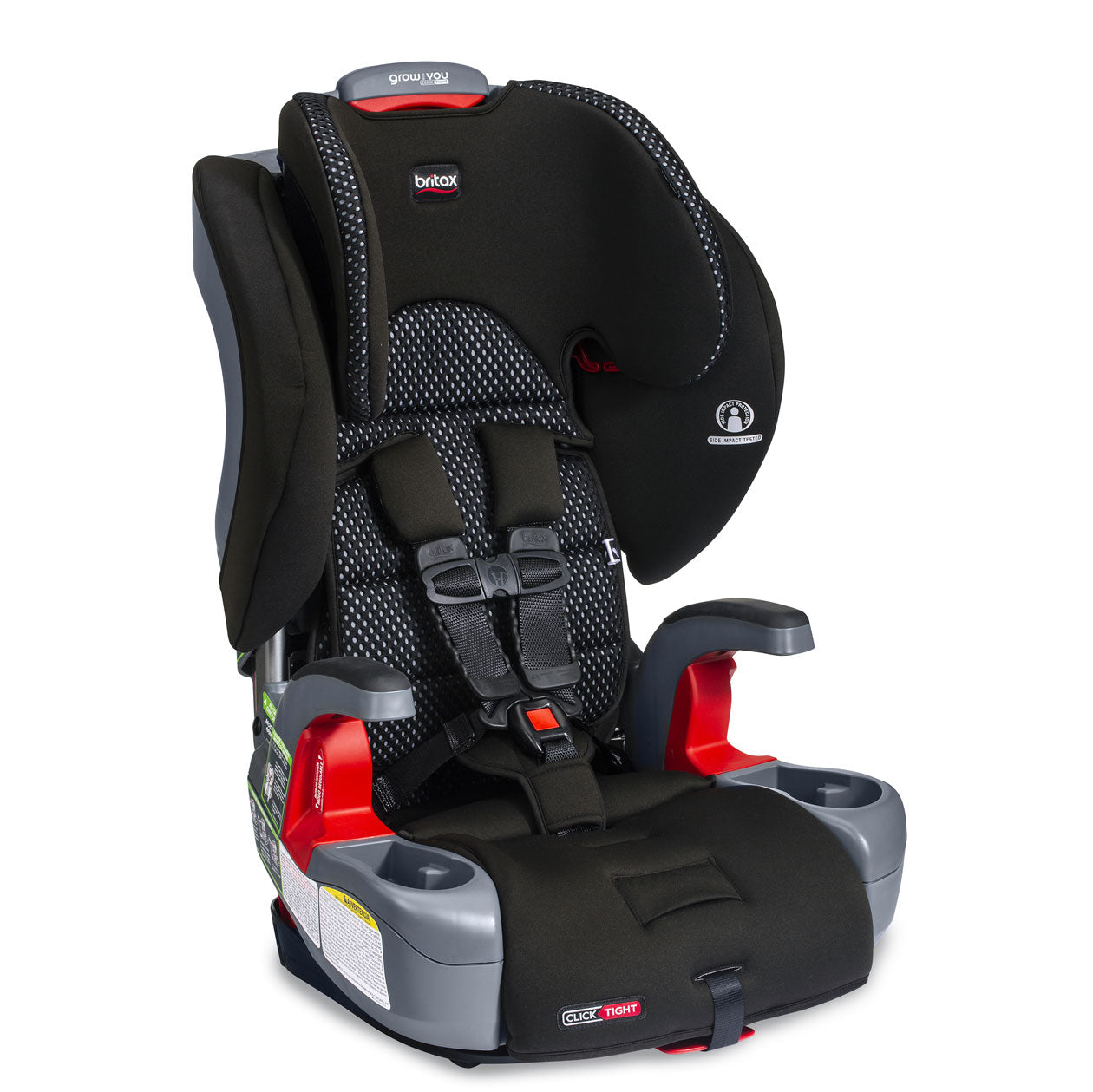 Britax Grow With You ClickTight Harness 2 Booster Car Seat - Safe & Adjustable for Toddlers to Big Kids - Perfect for Road Trips & Daily School Commute