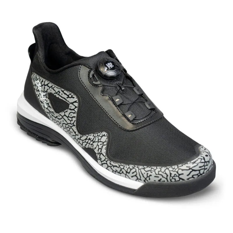 KR TPC Gladiator Men's Right Hand Bowling Shoes - Black/Stone - Perfect for League Play & Tournament Bowling