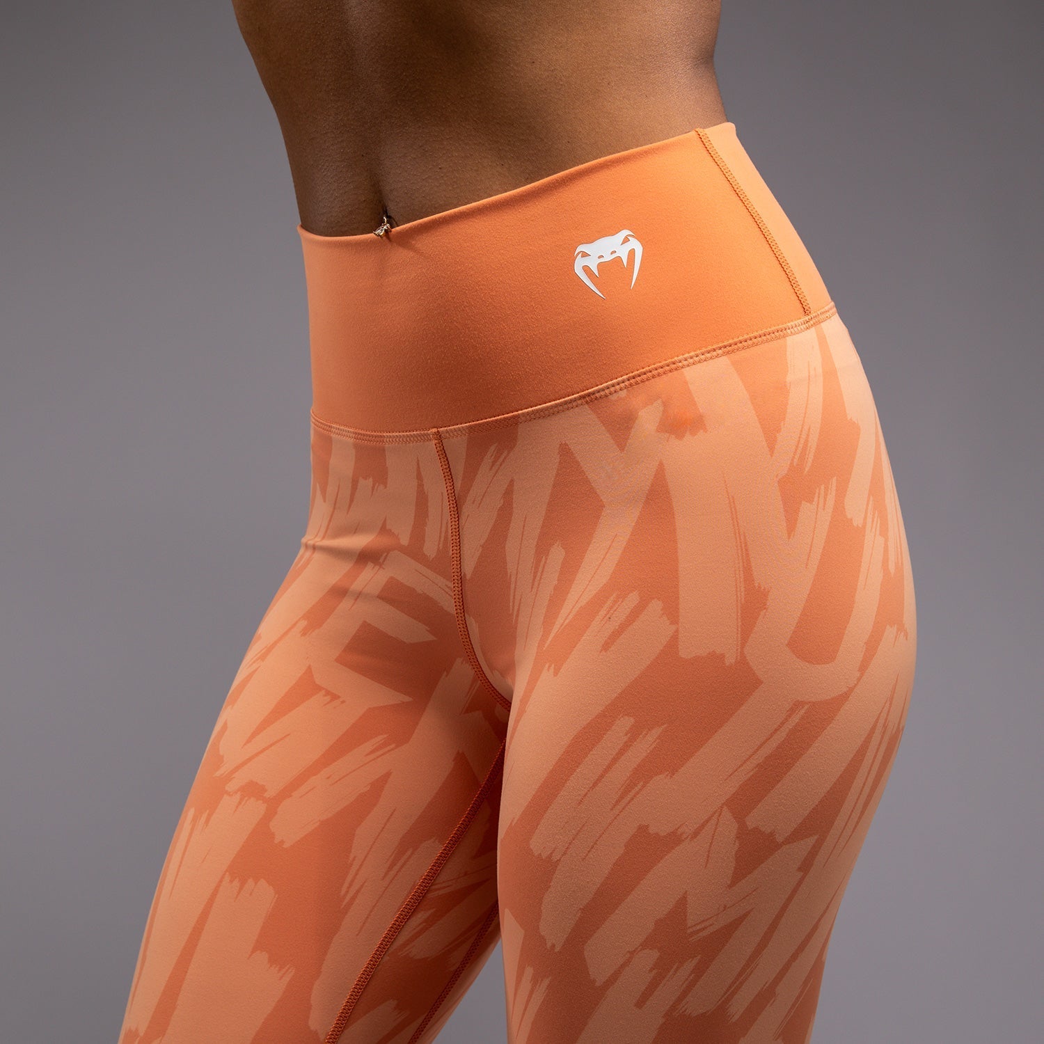 Venum Graffiti Women's Full Length Leggings - Velvet Apricot Color, High Waisted Yoga Pants for Workout, Gym & Casual Wear