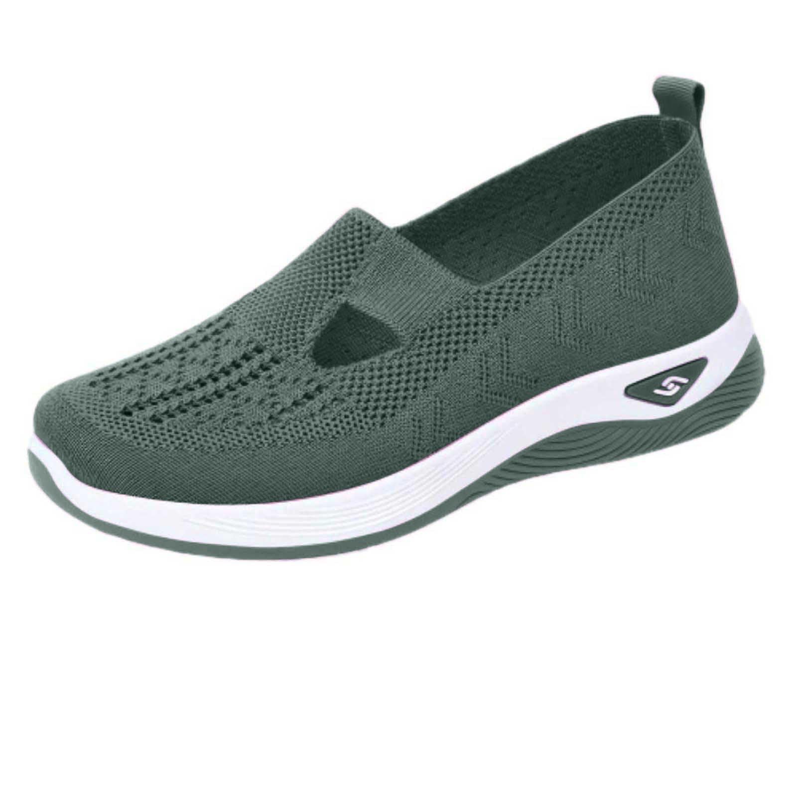 Women's Breathable Mesh Slip-On Walking Sneakers - Lightweight Non-Slip Casual Shoes for Work, Travel & Everyday Comfort | Perfect for Office, Commuting & Outdoor Activities