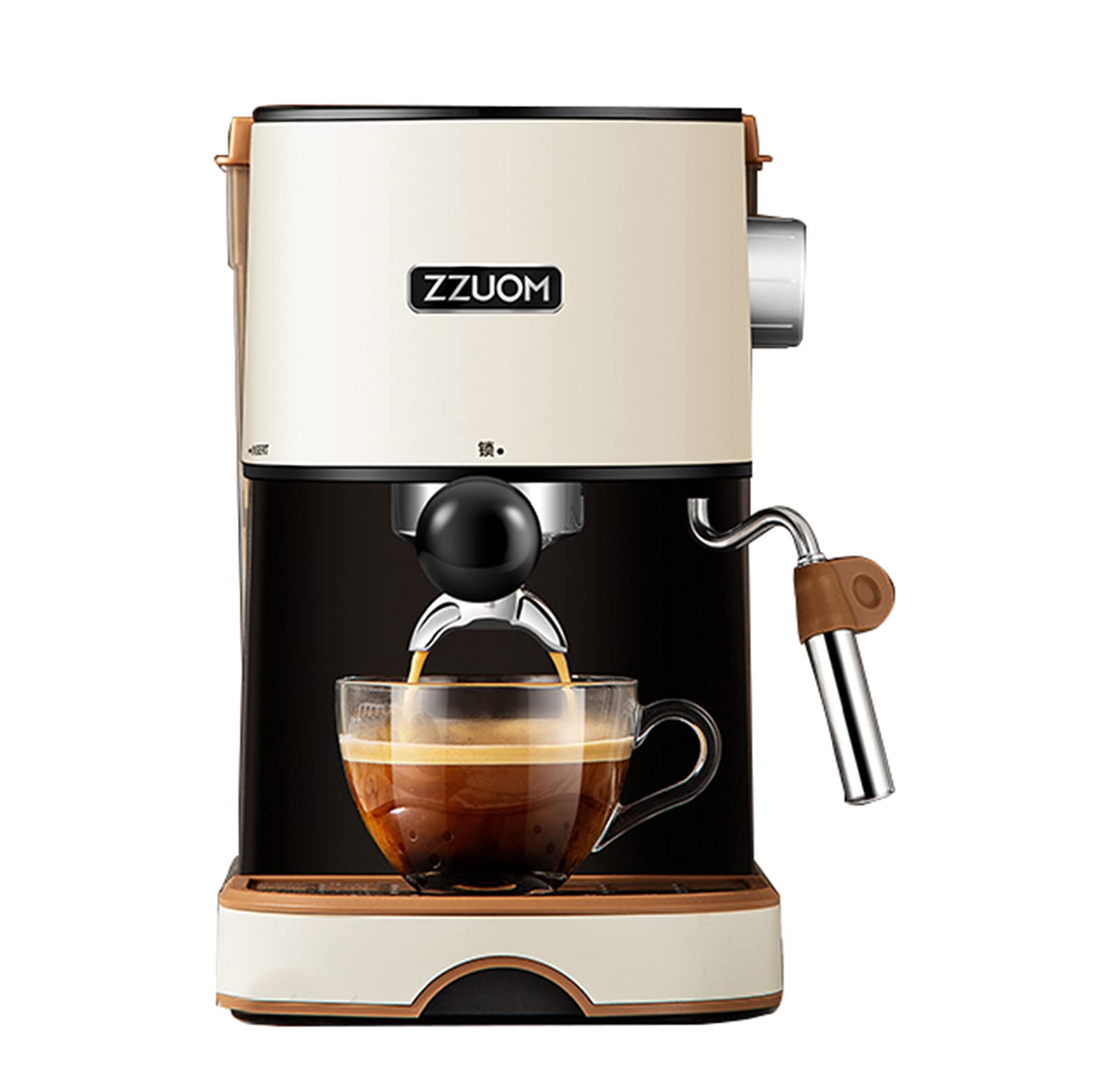 Premium Coffee Maker for Pod & Ground Coffee - Reusable Permanent Filter - Ideal for Home, Office & Kitchen Use - Black & White Options