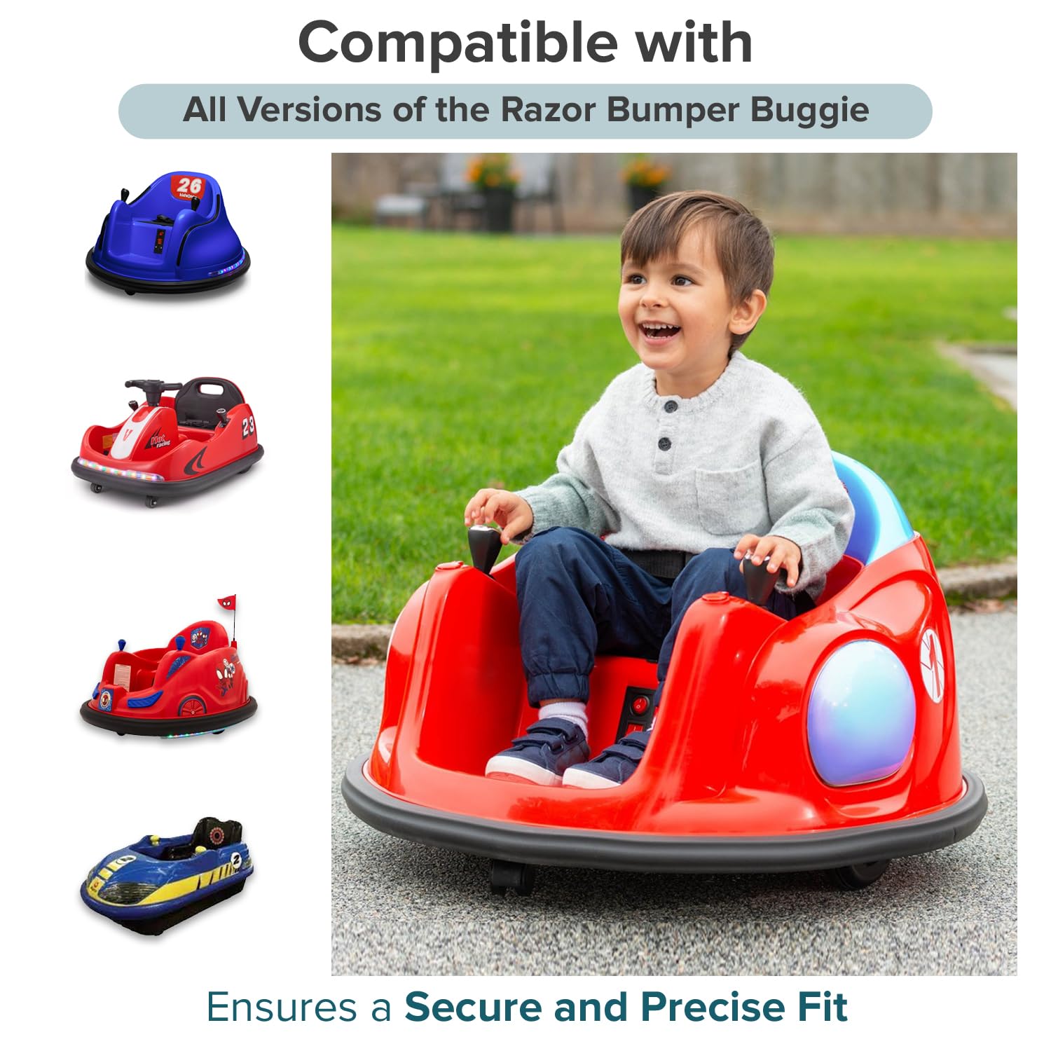 AlveyTech Front Caster Wheel Replacement for Razor Bumper Buggie - Durable Swivel Wheels for Kids Ride-On Cars, Perfect for Outdoor Play & Backyard Fun