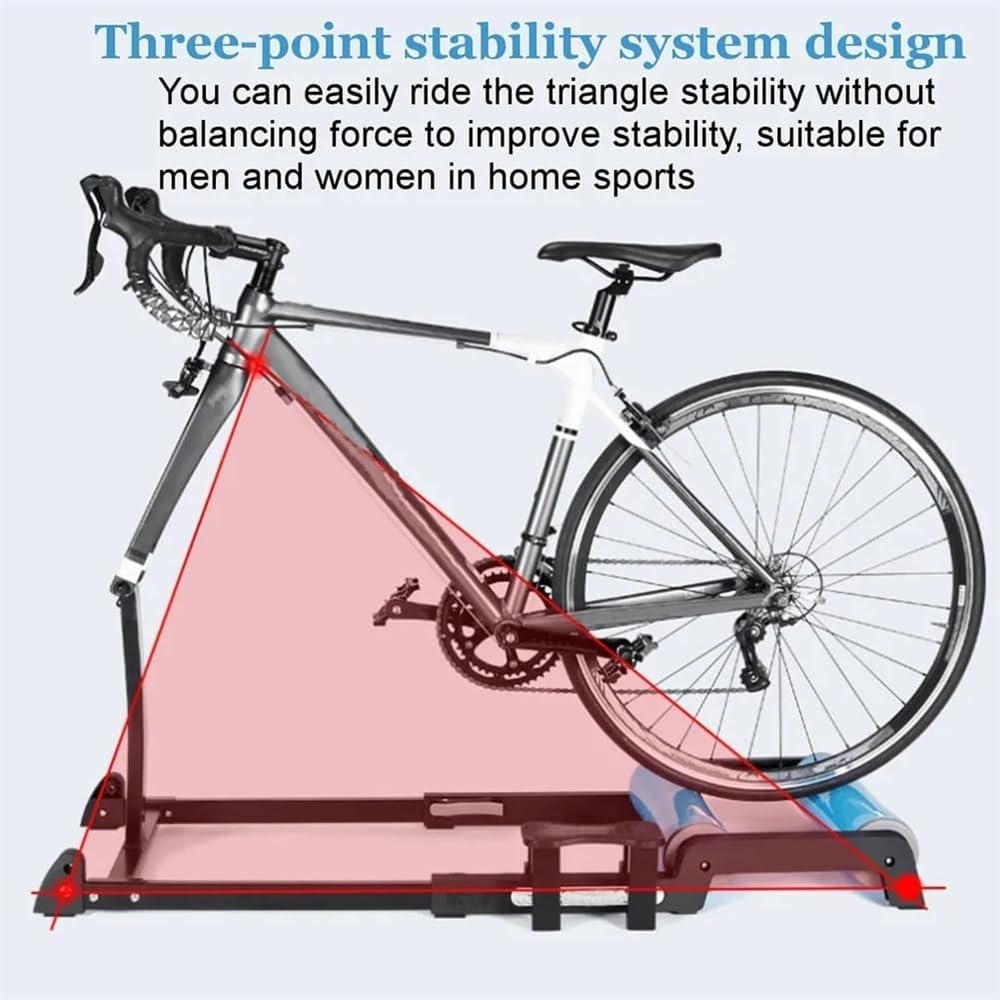 Foldable Bike Roller Trainers for Indoor Cycling - Compatible with 24