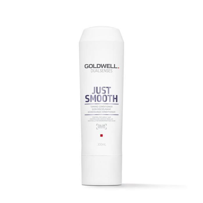 Goldwell Dualsenses Just Smooth Taming Conditioner 300ml - Hydrating & Frizz Control for Smooth, Shiny Hair - Perfect for Daily Use & Salon-Quality Results at Home