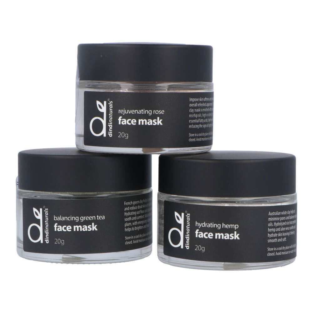 Dindi Naturals Organic Face Mask - 20g Hydrating & Brightening Skincare for Glowing Skin | Perfect for Daily Use & Spa Nights
