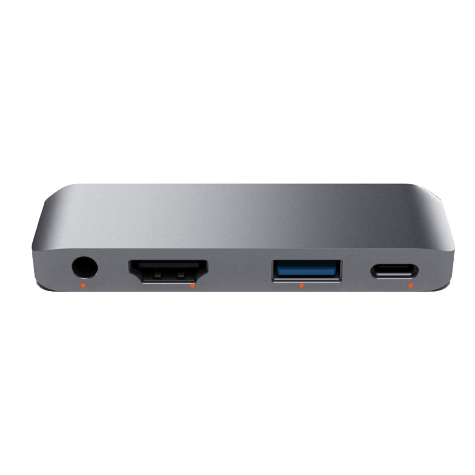 RAYROW 6-in-1 USB C Hub for iPad Pro/Air 4 (2020/2018) - Multi-Port Adapter with USB, HDMI, SD Card Reader (Silver) - Perfect for Work, Travel & Home Office Connectivity