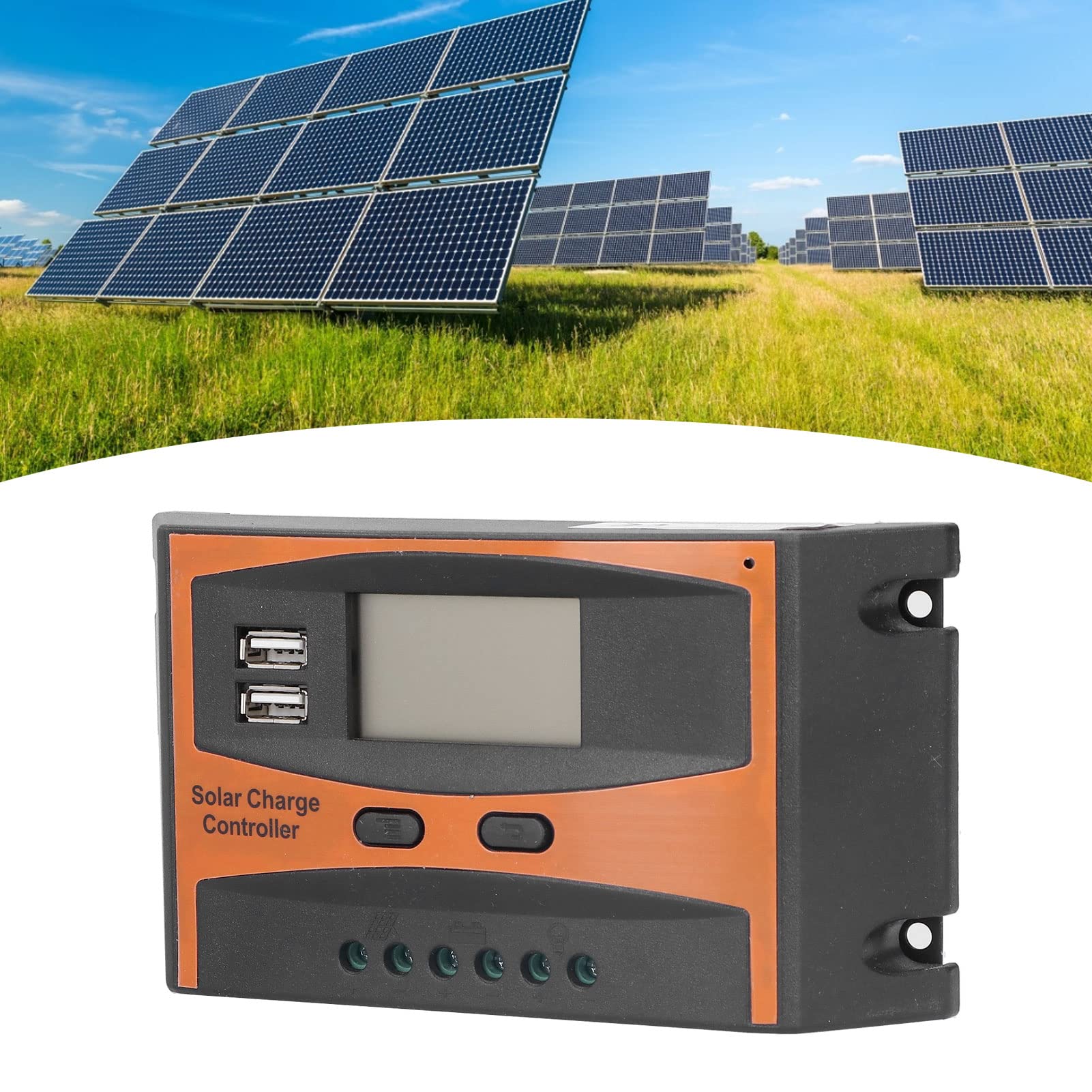 20A Waterproof Solar Panel Charge Controller - High Efficiency MPPT for Garden, Outdoor & Courtyard Use | Perfect for Solar Lighting, Water Features & Off-Grid Power Systems