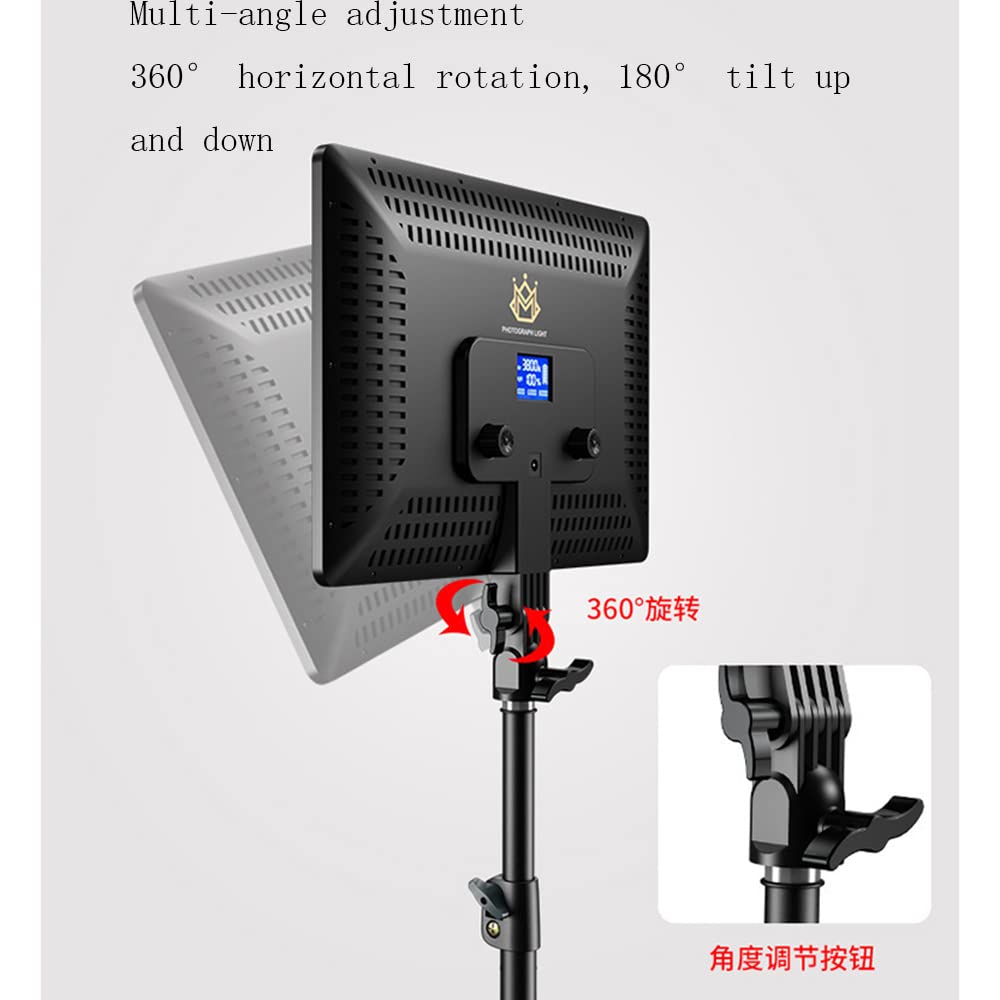 MINJUK Square Photography Light - Large LED Fill Light for Live Streaming, YouTube Videos, TikTok & Instagram Content Creation - Perfect for Home Studio, Vlogging, and Product Photography