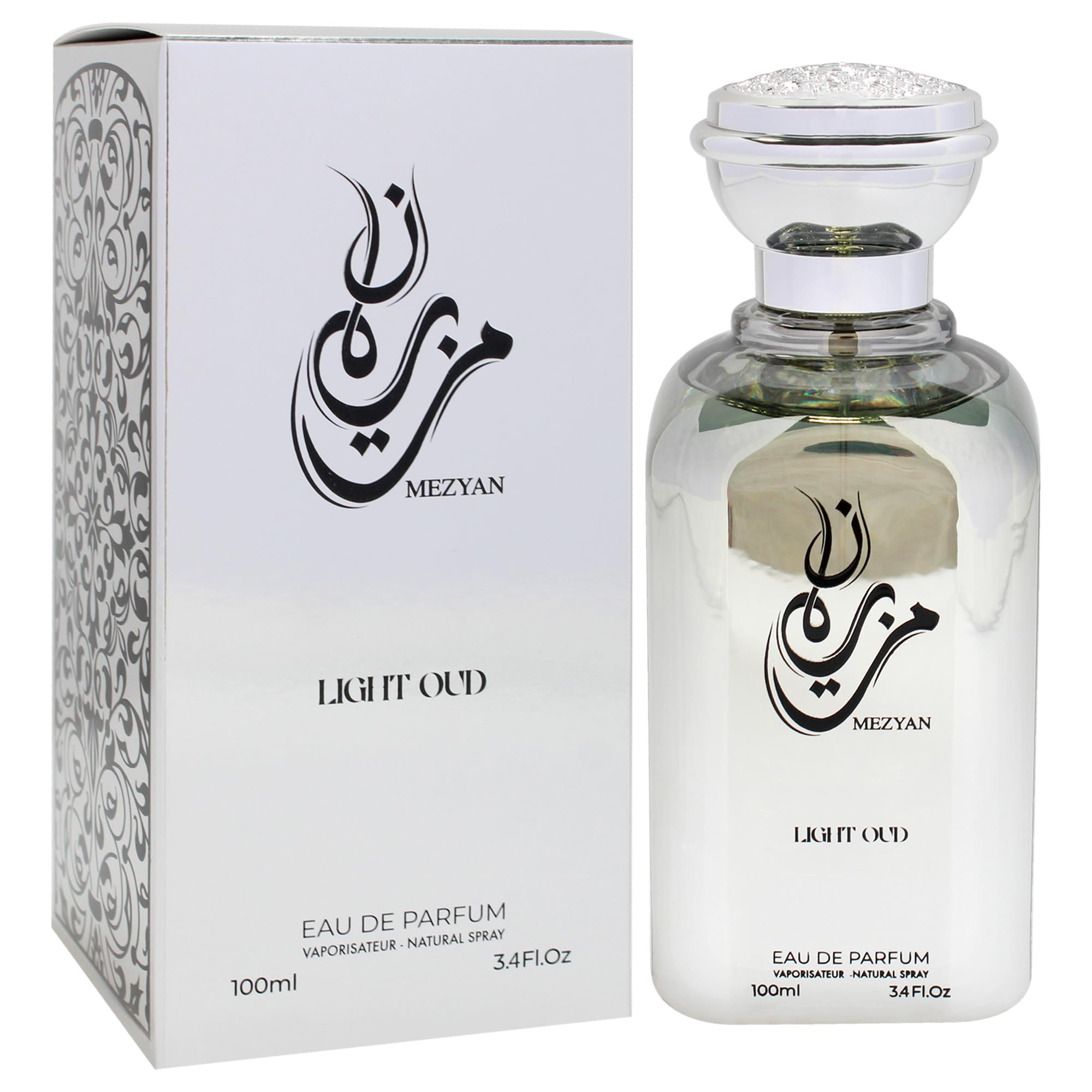 Mezyan Light Oud Perfume for Women - 3.4 oz Eau de Parfum Spray | Floral Oriental Fragrance for Daily Wear & Special Occasions
