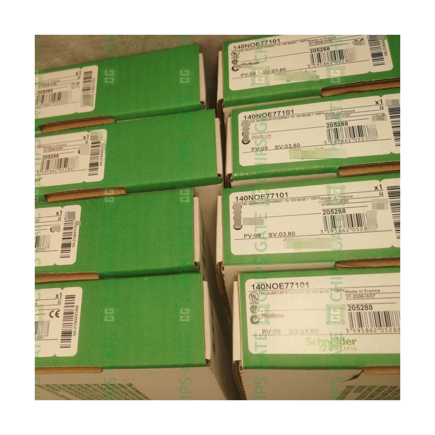 New Sealed Electric 140NOE77101 MODICON TSX Quantum Ethernet Module - Industrial Automation & PLC Networking Solution for Factory Control Systems