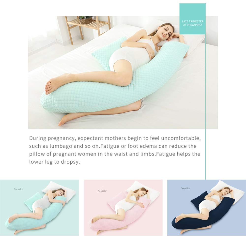 3D Air Cotton G-Shaped Pregnancy Body Pillow for Pregnant Women - Full Body Support for Side Sleeping, Maternity Comfort, and Back Pain Relief - Perfect for Pregnancy, Nursing, and Postpartum Recovery