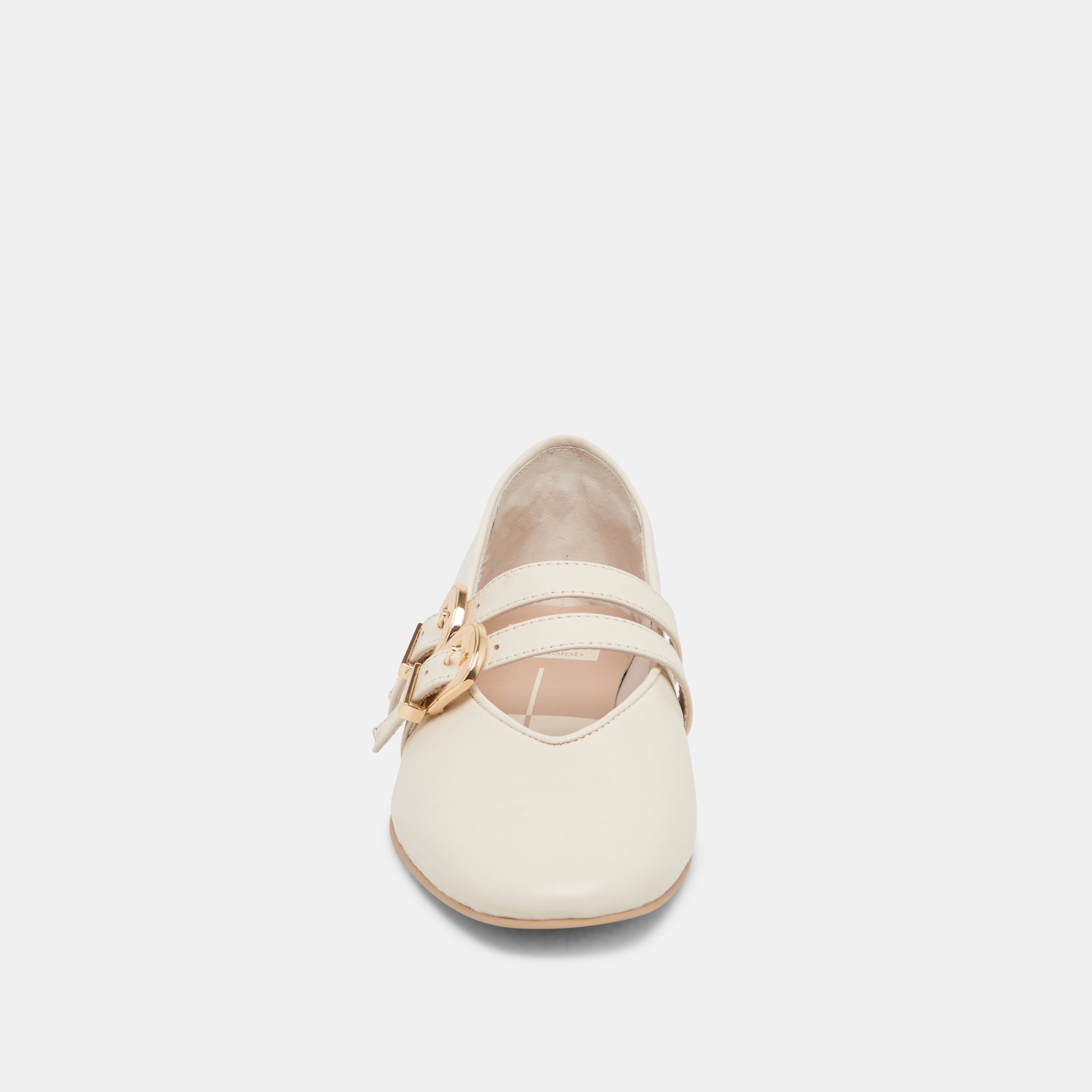 BAYLEE Women's Ballet Flats - Ivory Leather Pointed Toe Slip On Shoes for Comfort & Style | Perfect for Work, Office, Casual Wear & Daily Walking