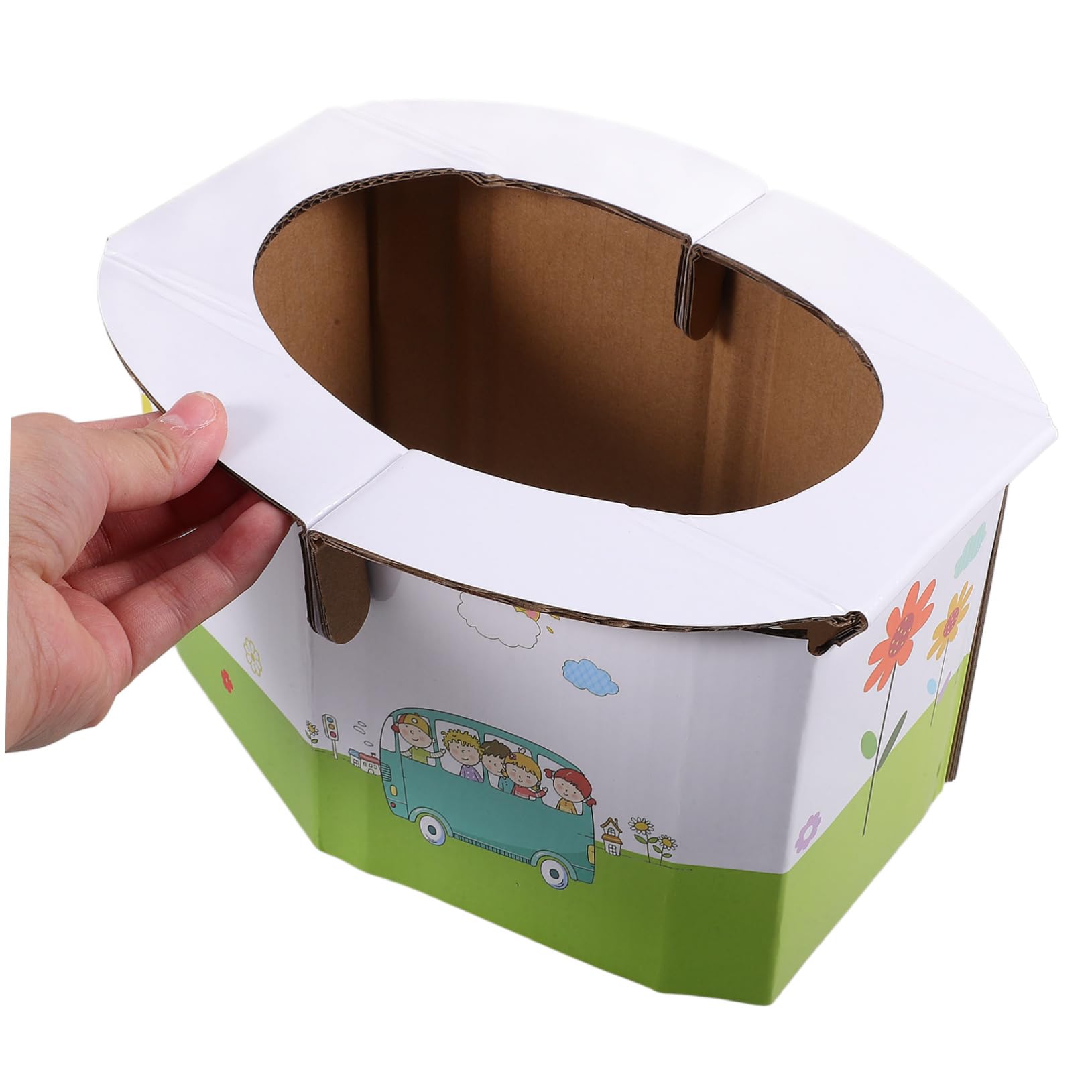 Vaguelly 5-Pack Portable Toilet Training Seat for Kids - White Plastic Potty Chair for Toddlers - Ideal for Travel, Camping & Home Use