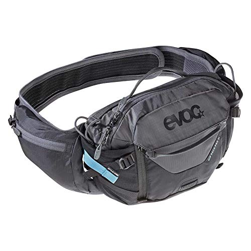 EVOC Hip Pack Pro 3 Hydration Waist Pack - 1.5L Water Bladder & Dual Bottle Holder - Lightweight Hydro Pack for Cycling, Hiking, Trail Running & Outdoor Adventures - Perfect for Mountain Biking, Gym Workouts & Travel