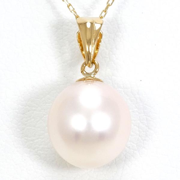 18K Yellow Gold Pearl Necklace for Women - Elegant Luxury Jewelry Gift for Birthday, Anniversary & Special Occasions