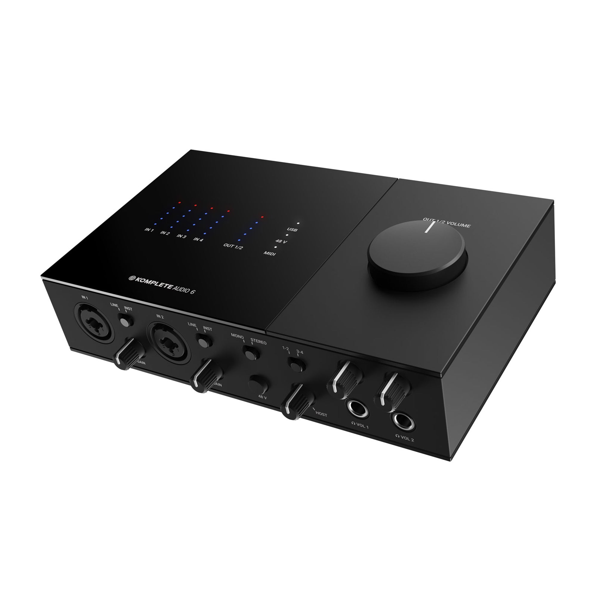 Komplete Audio 6 MK2 - Professional USB Audio Interface for Music Production, Recording & Streaming | Home Studio & Podcast Setup