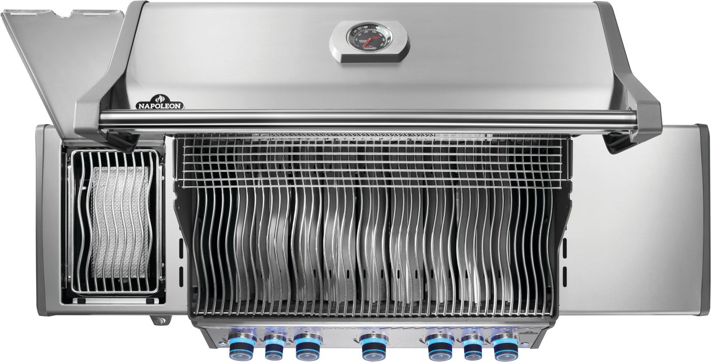Napoleon Rogue PRO S 625 RSIB Gas Grill - Premium Stainless Steel Outdoor BBQ Grill with Infrared Burner - Perfect for Backyard, Patio, and Tailgating Parties