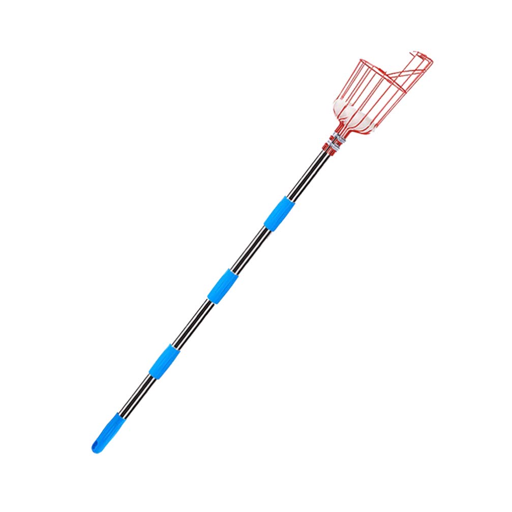 Hemoton 1 Set Fruit Picking Tool - Long Handle Fruit Harvester with Basket for Apple, Pear, Peach Picking - Perfect for Orchard, Garden, and Backyard Harvesting