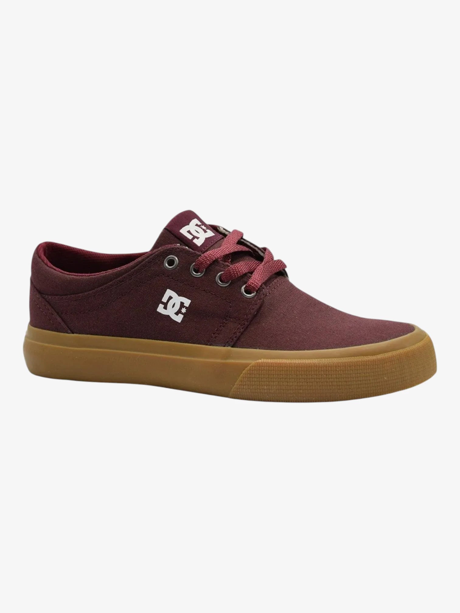 DC Trase TX Sneakers for Men - Burgundy & Brown Skate Shoes - Comfortable & Durable for Skateboarding, Streetwear & Casual Wear