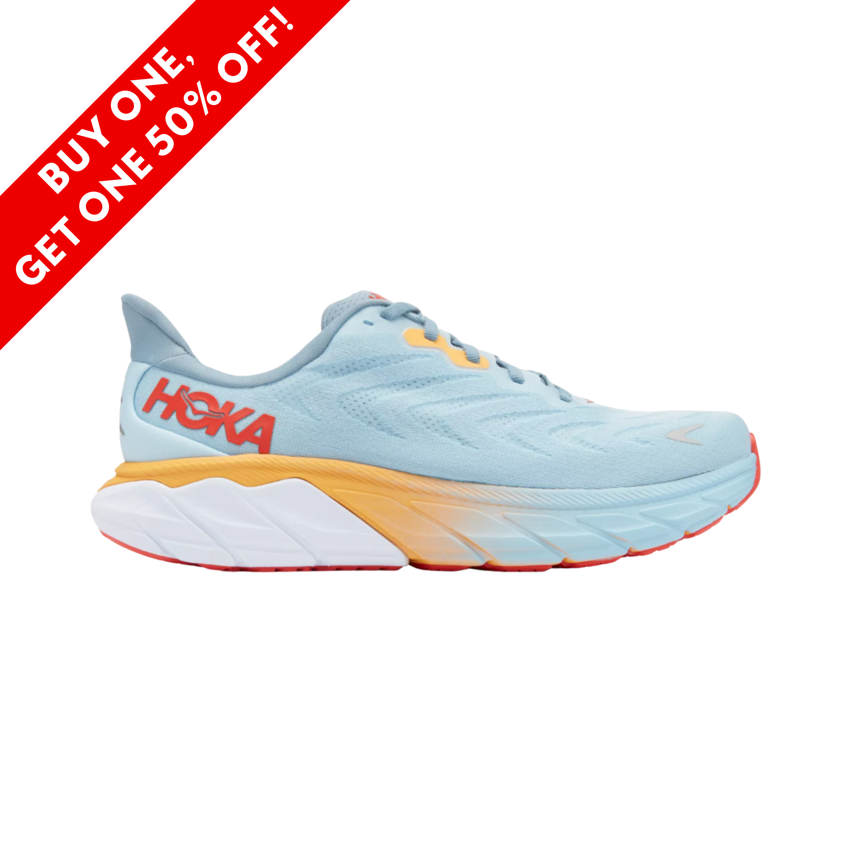 Men's HOKA Arahi 6 Running Shoes - Summer Song/Mountain Spring (D Width) - Lightweight Stability for Road Running & Jogging