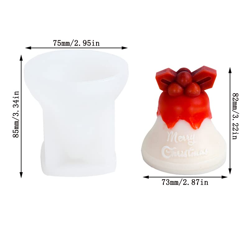 Cestony Christmas Silicone Mold Set - DIY Candle, Resin, Soap, Clay Crafts - Holiday Home Decor, Gift Making, Aromatherapy & Wax Creations