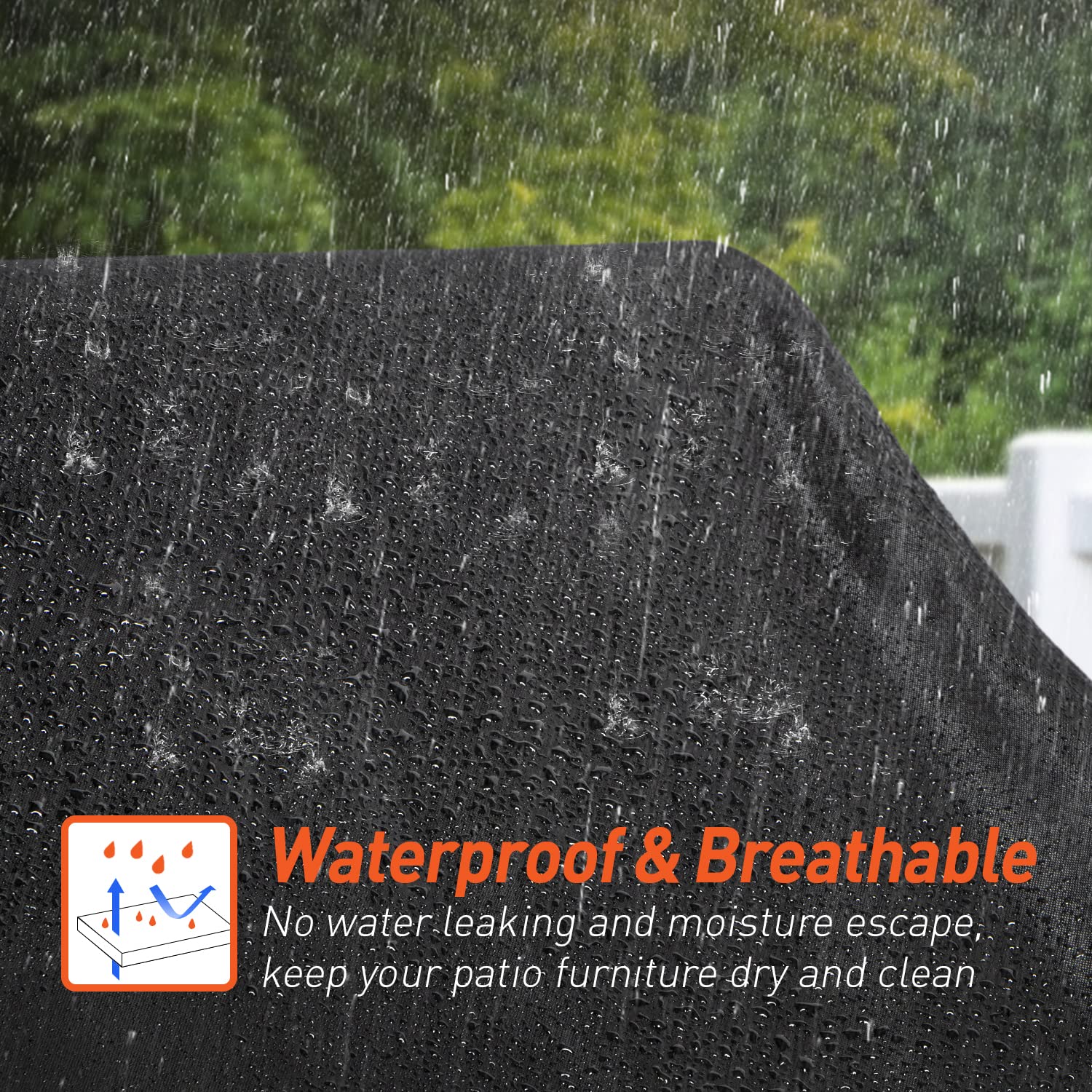 Waterproof 2-Seater Outdoor Loveseat Cover for Patio Furniture - 54