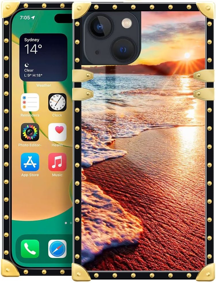 Premium Leopard Crown iPhone 14 Plus Case Cover - 6.7 Inch Shockproof Protective Phone Case for Women & Men | Perfect for Everyday Use, Travel & Outdoor Activities