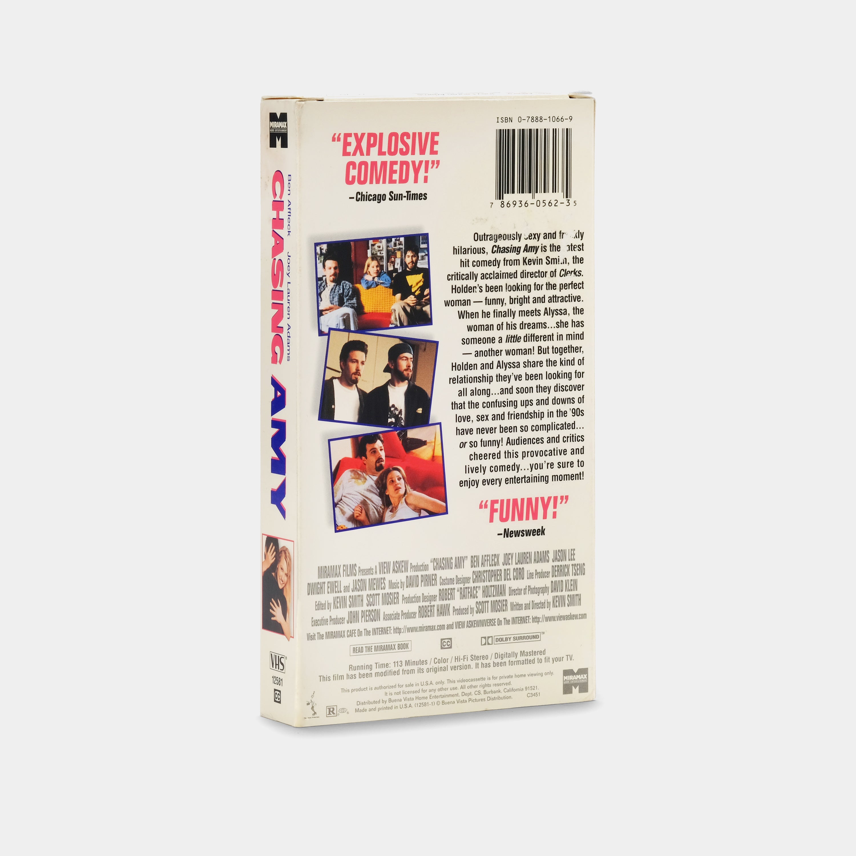 Chasing Amy VHS Tape - Classic 90s Romantic Comedy Movie - Perfect for Collectors & Nostalgic Movie Nights