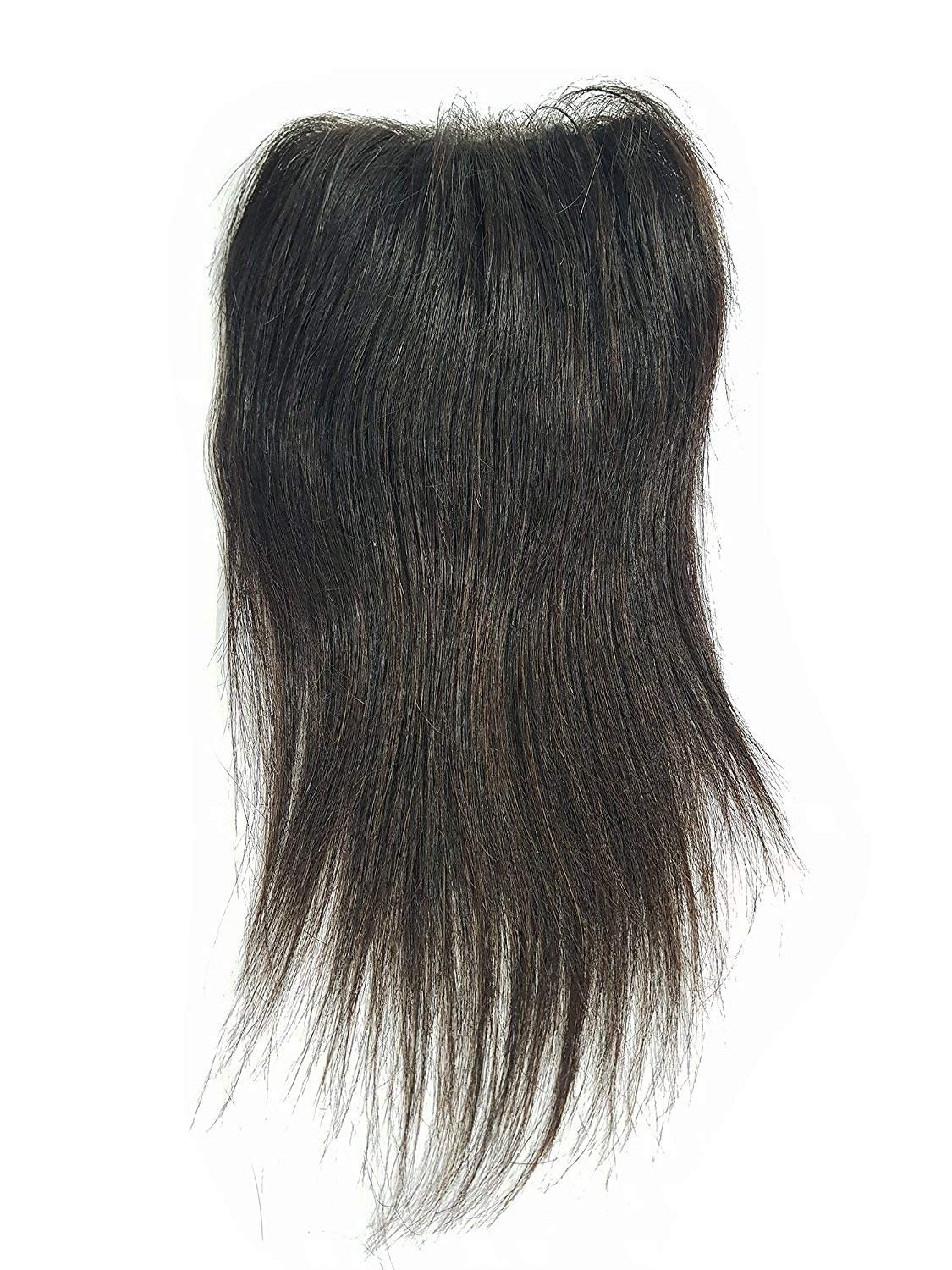 Premium 16-Inch Black Hair Toppers for Thinning Hair – 60g Natural Human Hair Replacement – Perfect for Daily Wear, Styling & Confidence Boost