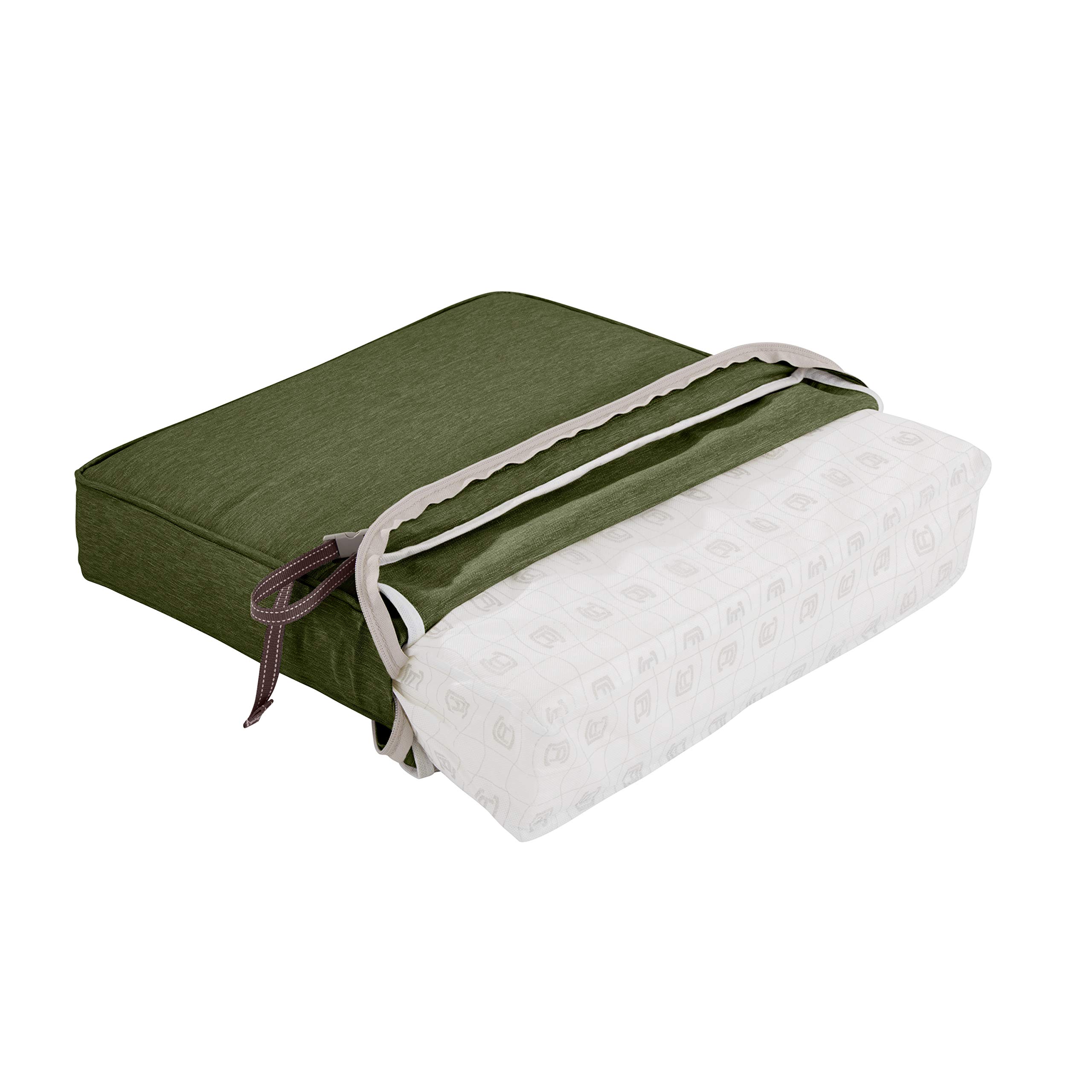 Classic Accessories Montlake FadeSafe Patio Lounge Chair Cushion Set - 25 x 47 Inch, Heather Fern - Perfect for Outdoor Furniture, Poolside Relaxation, and Garden Lounging