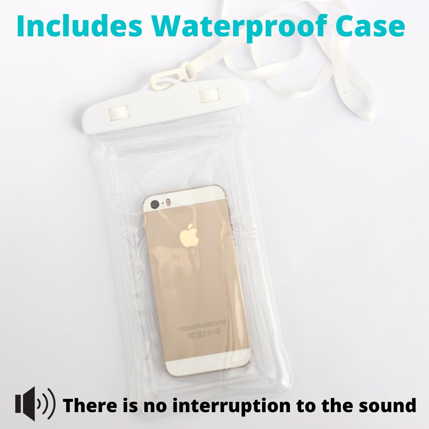Waterproof Shower Phone Holder - Universal Cell Phone Pouch for Bathroom & Shower | Hands-Free Smartphone Mount for Music, Videos & Calls While Bathing